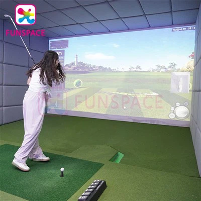 Prispôsobiteľný suterén golfový simulátor